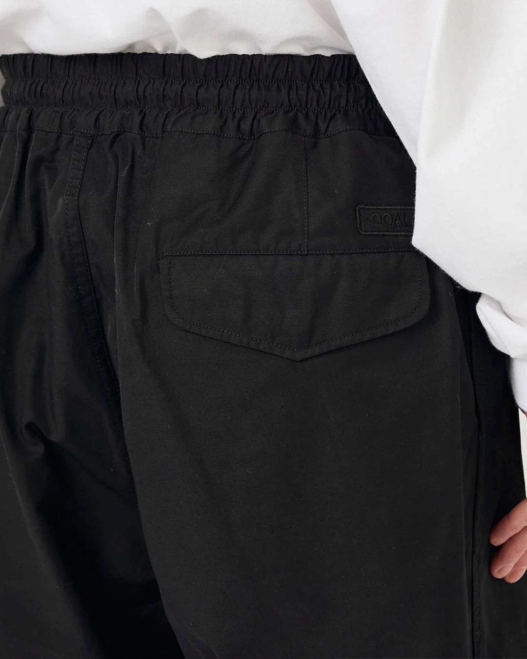 Black Nylon Twill Deck Pants
