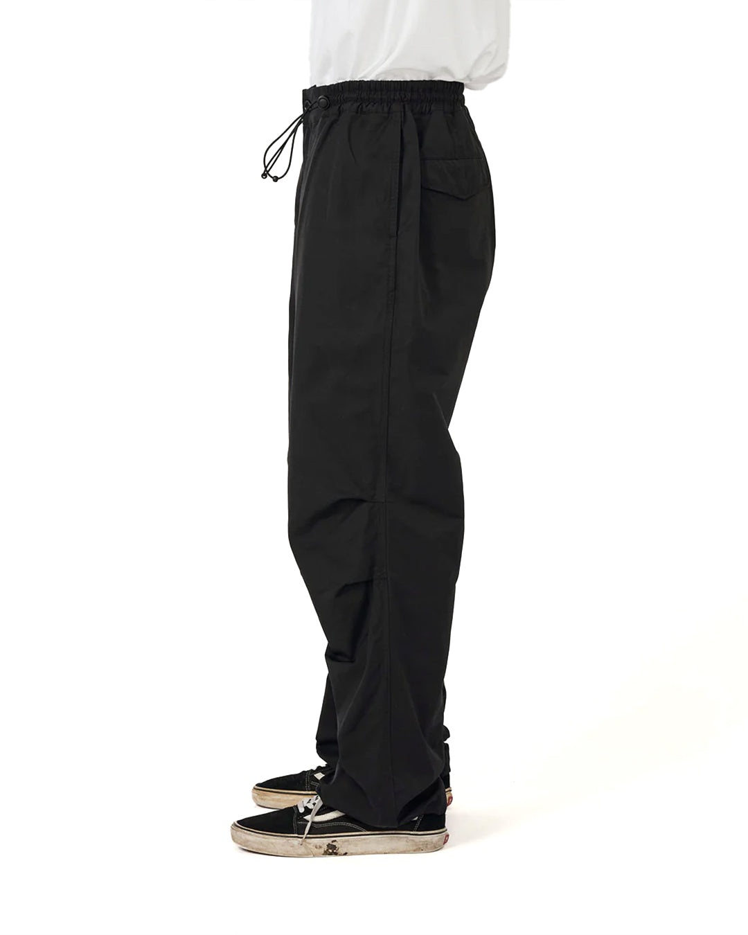 Black Nylon Twill Deck Pants