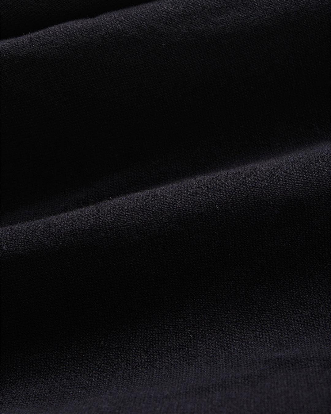 Black Old Man Henley Neck Knit