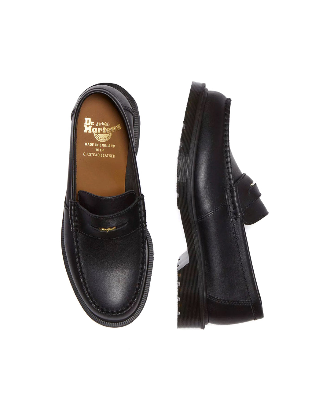 Black Penton Leather Loafer
