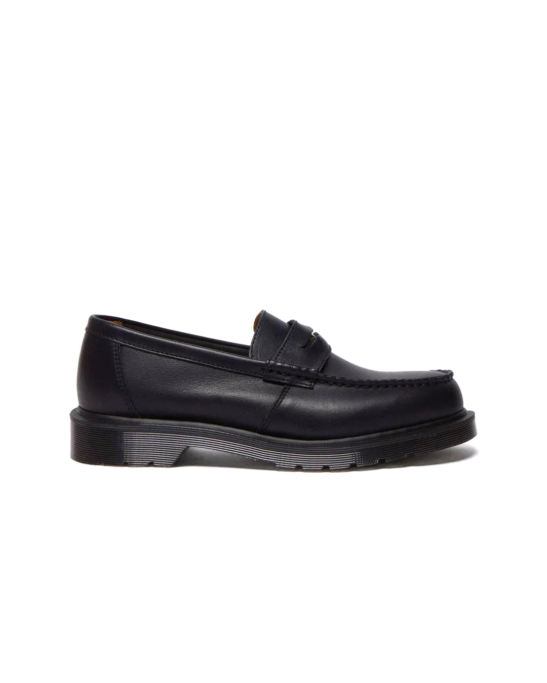 Black Penton Leather Loafer