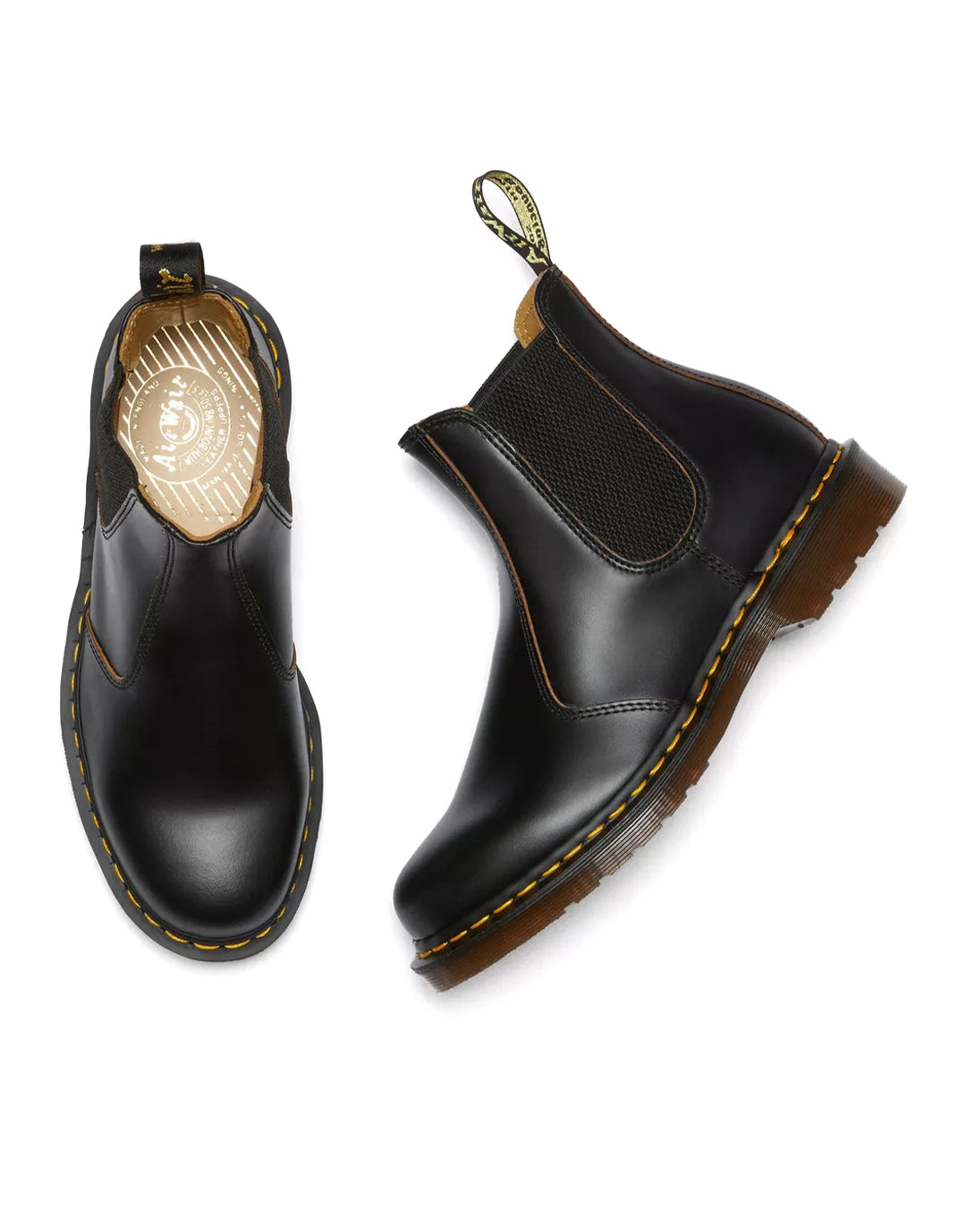 Black Quilon 2976 Vintage Made in England Chelsea Boots