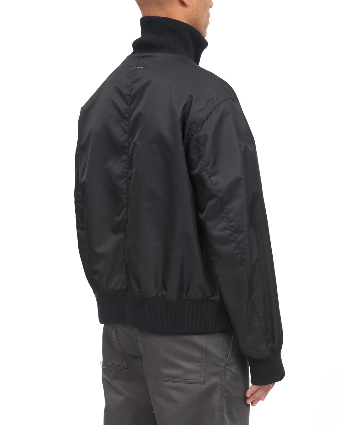Black Sports Bomber Jacket