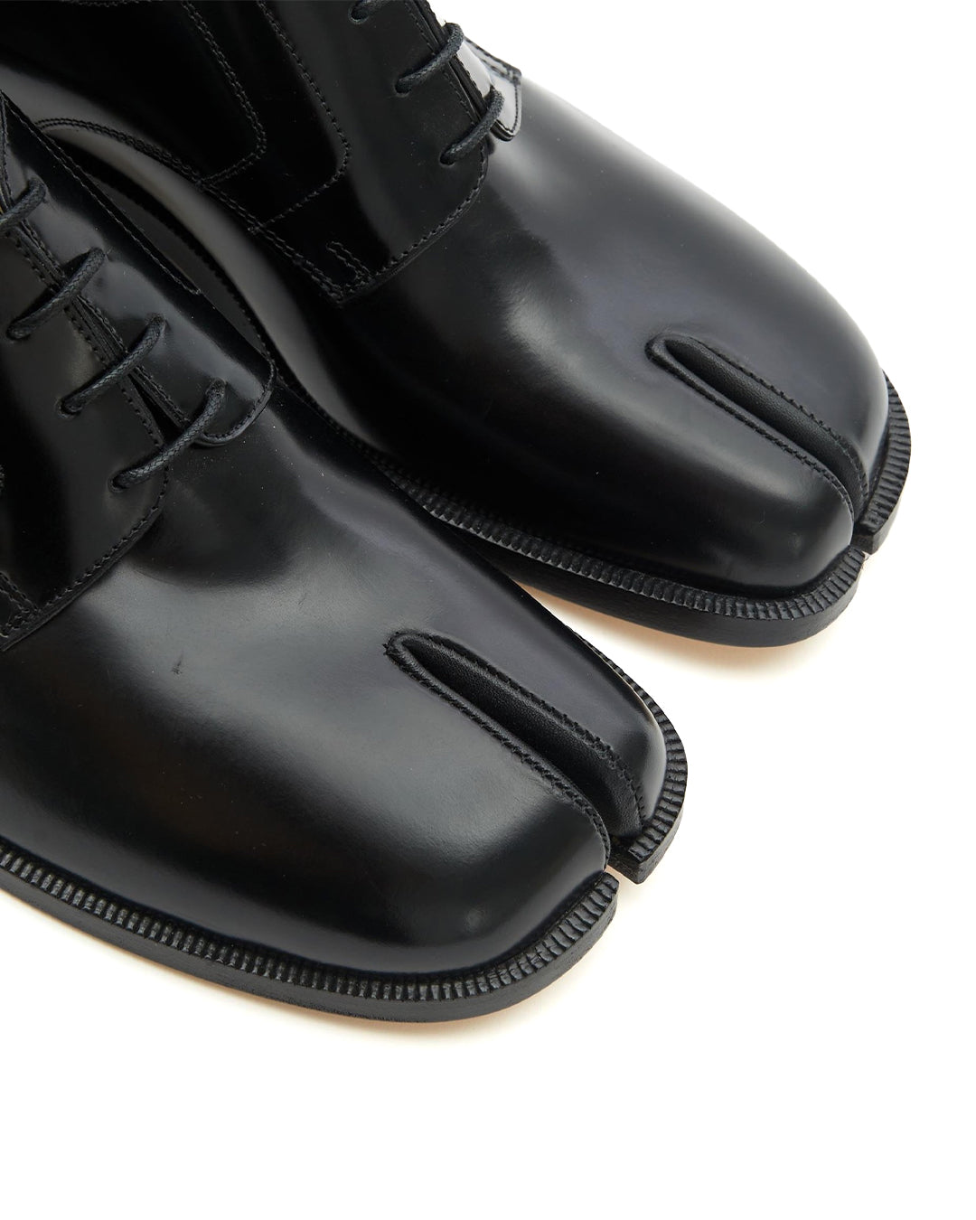 Black Tabi Lace Up Derbys