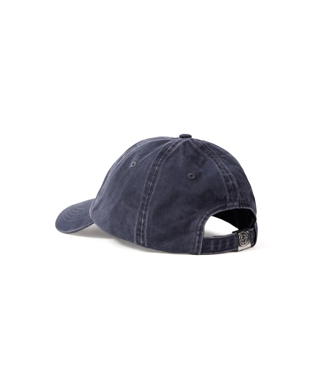 Blue Grey Brushed Cotton Gabardine Baseball Cap