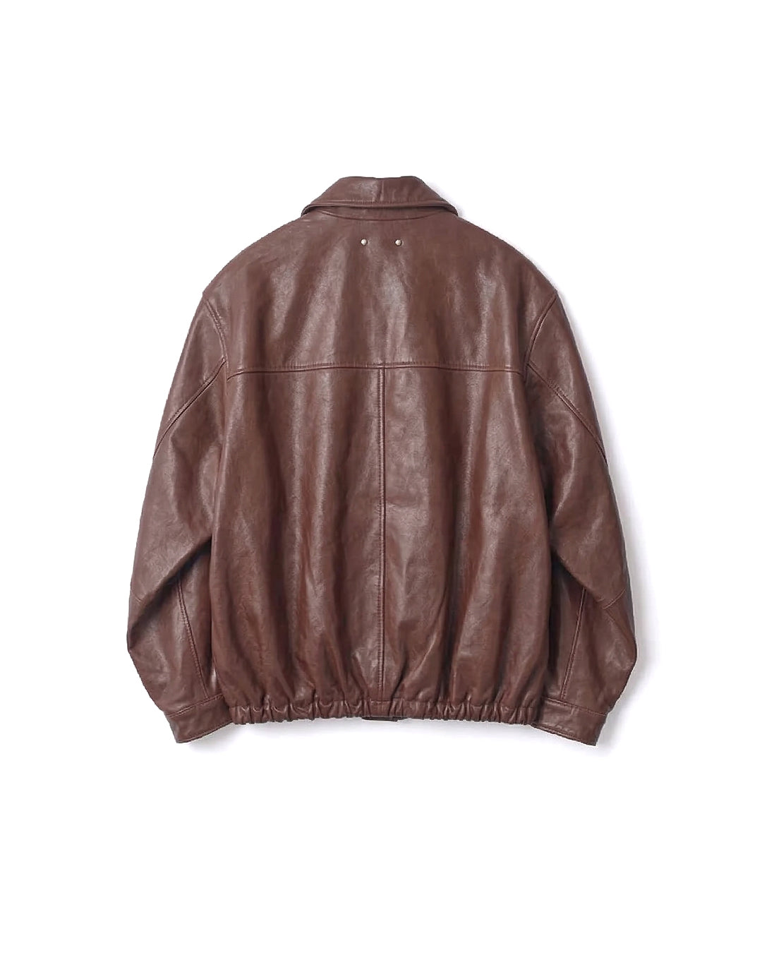 Brown Cow Leather Vintage Zip Jacket