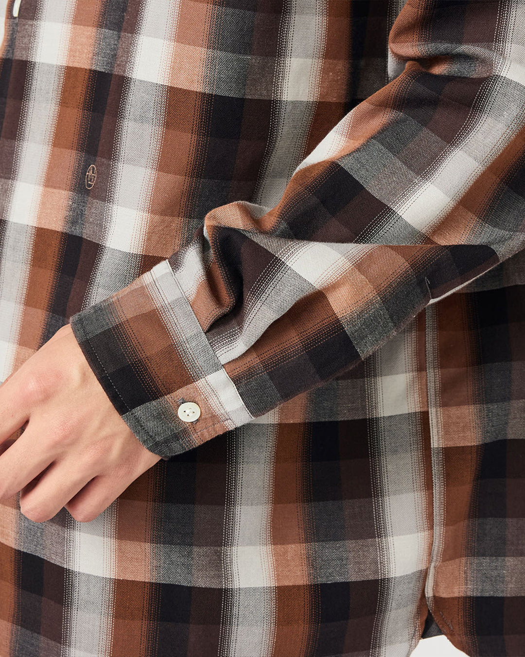 Brown Regular Collar Wind Shirt