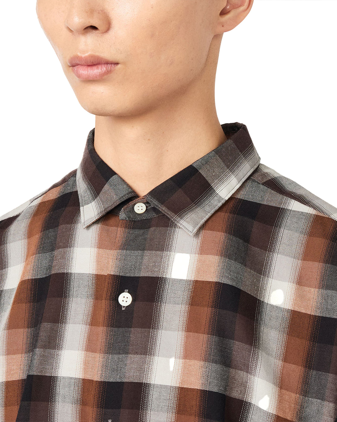 Brown Regular Collar Wind Shirt