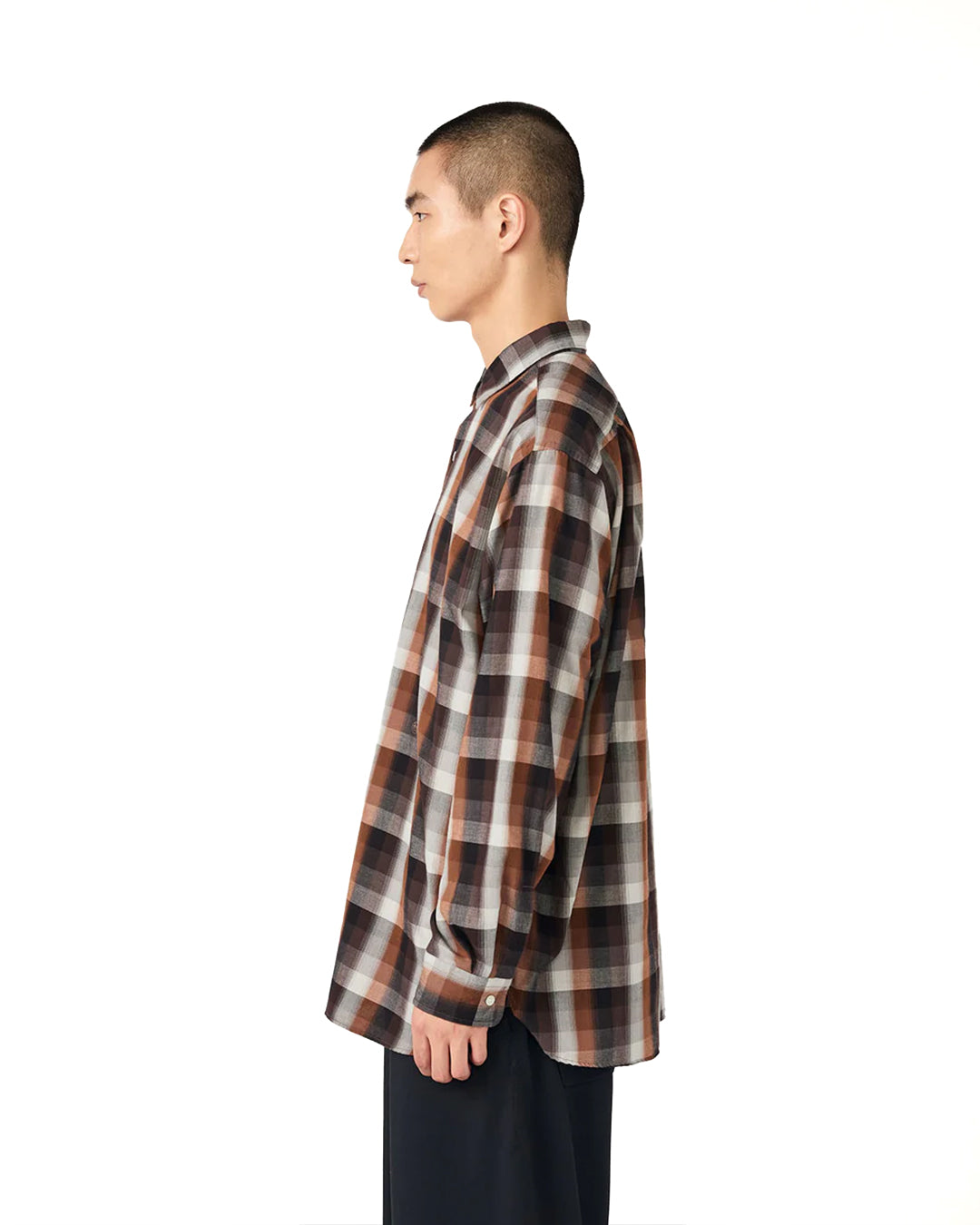 Brown Regular Collar Wind Shirt