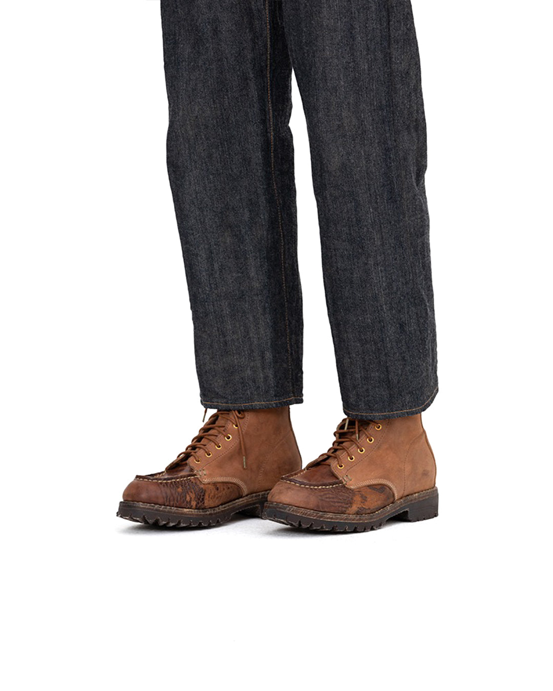 Brown Horsehide Scout Moc Boots Folk