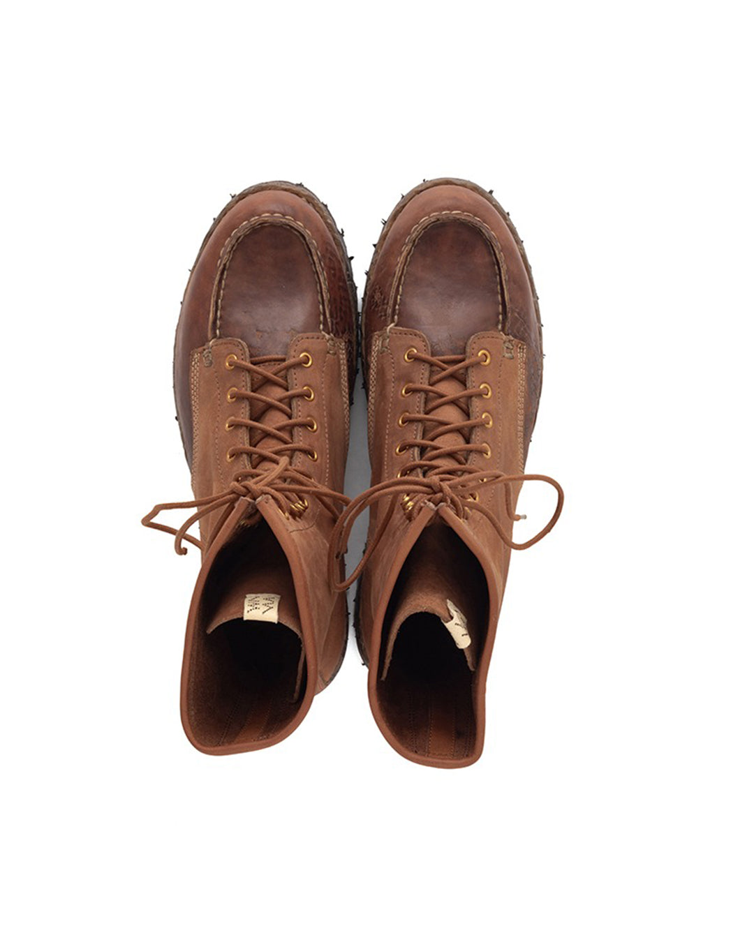 Brown Horsehide Scout Moc Boots Folk