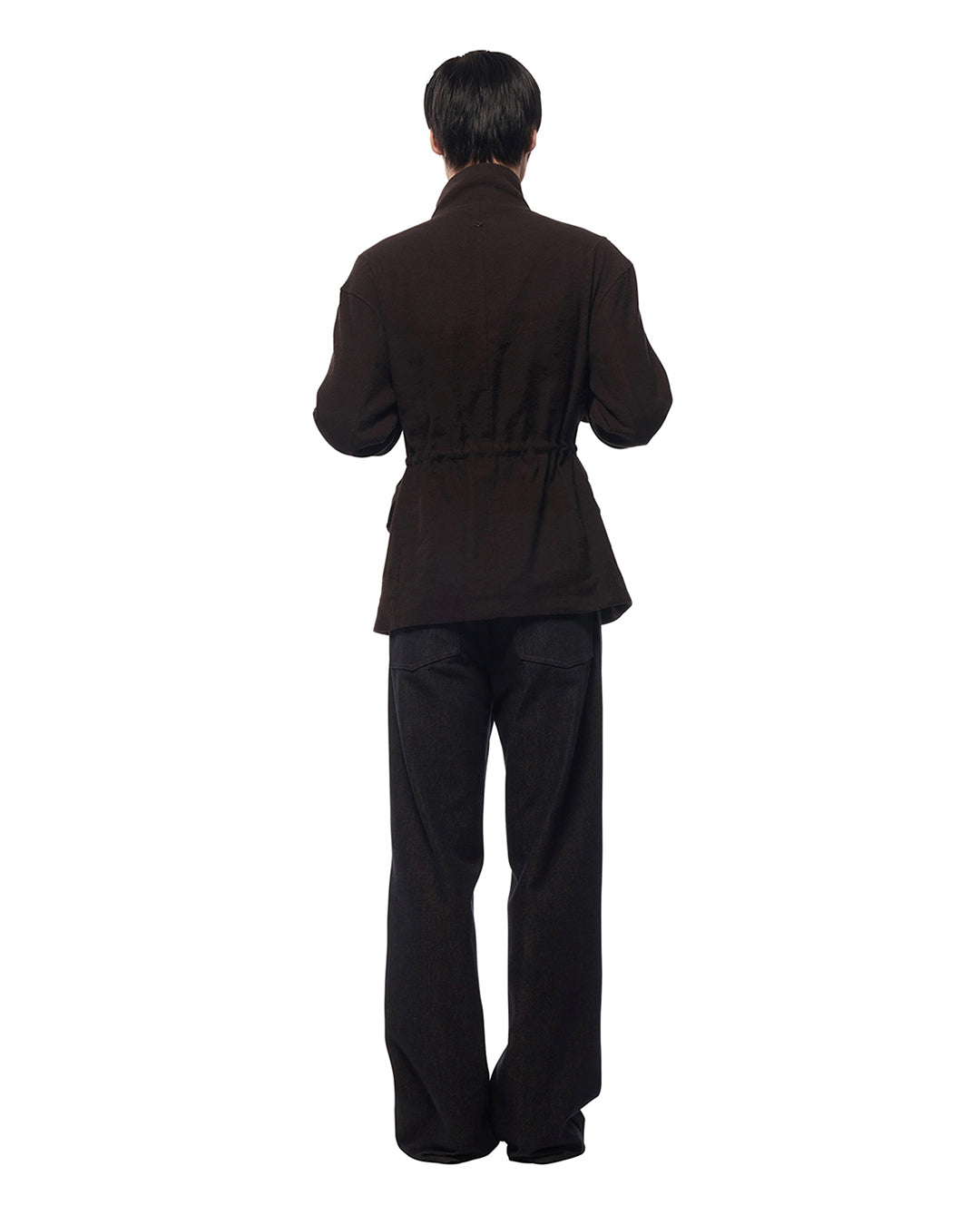 Brown Silk Linen Arnatt Jacket