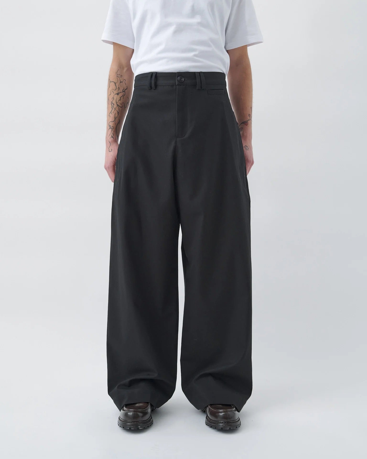 Black Wide Tailored Trouser