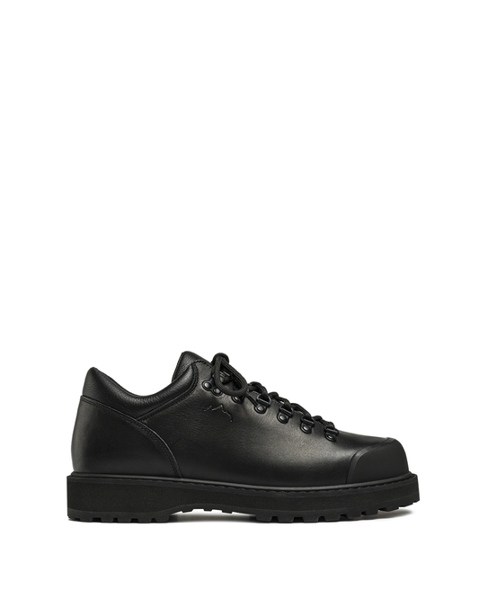 Black Leather Cornaro Shoes