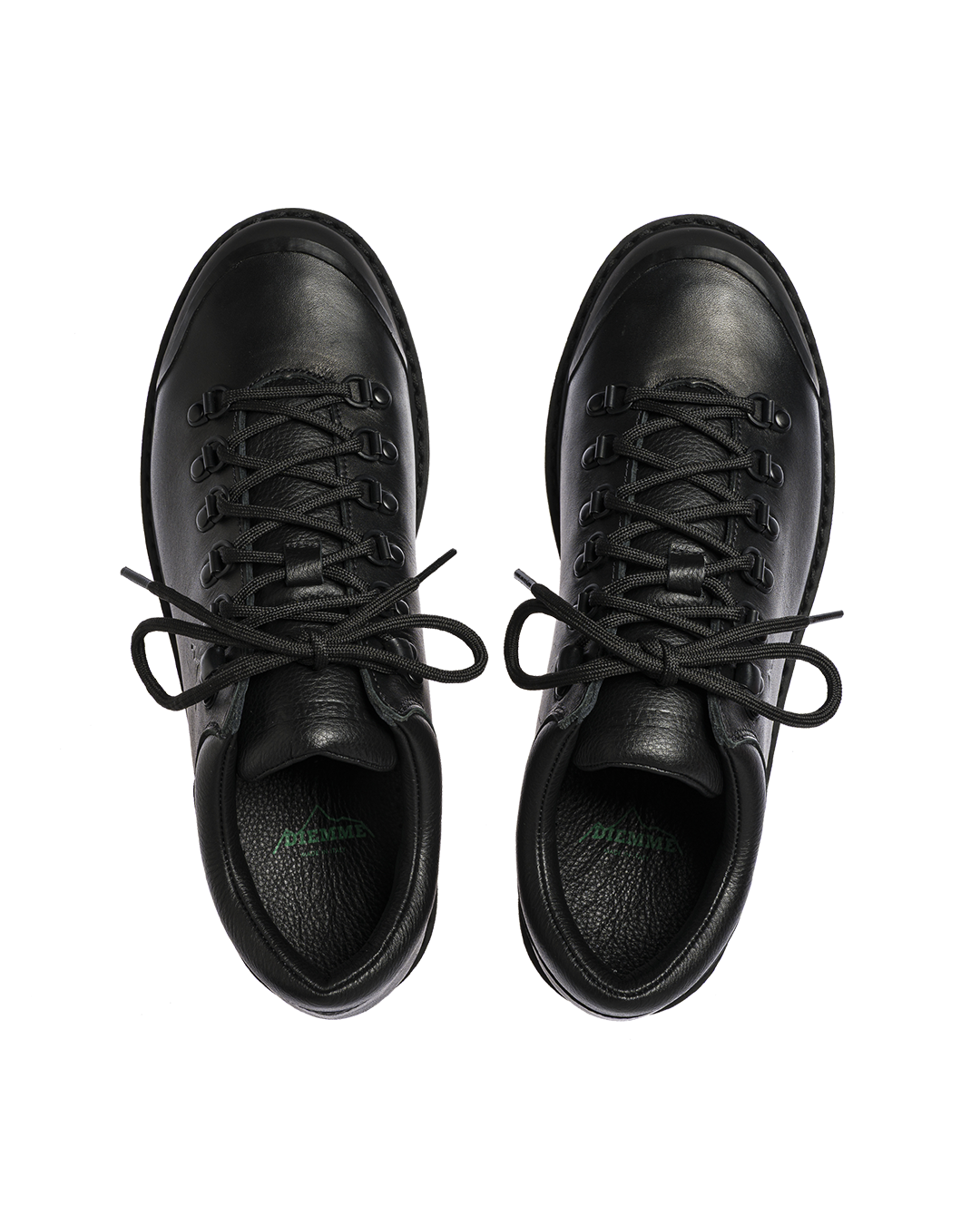 Black Leather Cornaro Shoes