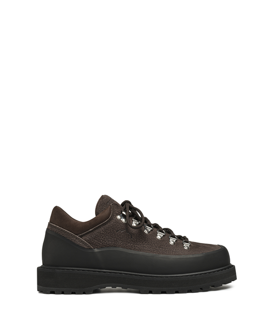 Dark Fallow Structured Nubuck Cornaro Gomma Shoes