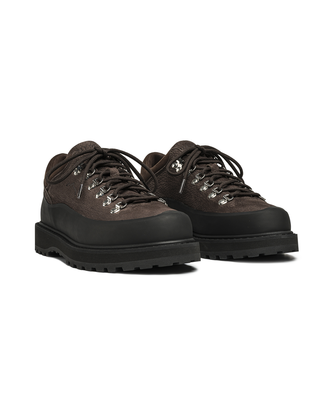 Dark Fallow Structured Nubuck Cornaro Gomma Shoes