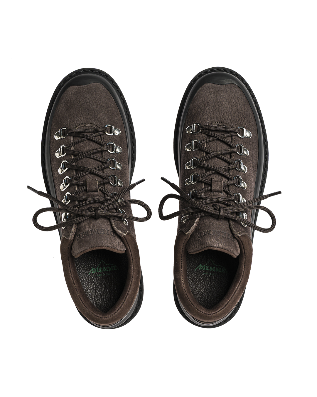 Dark Fallow Structured Nubuck Cornaro Gomma Shoes