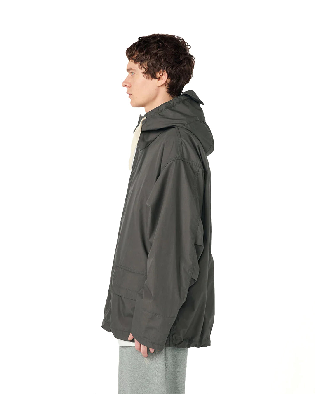 Charcoal Hooded Deck Jacket