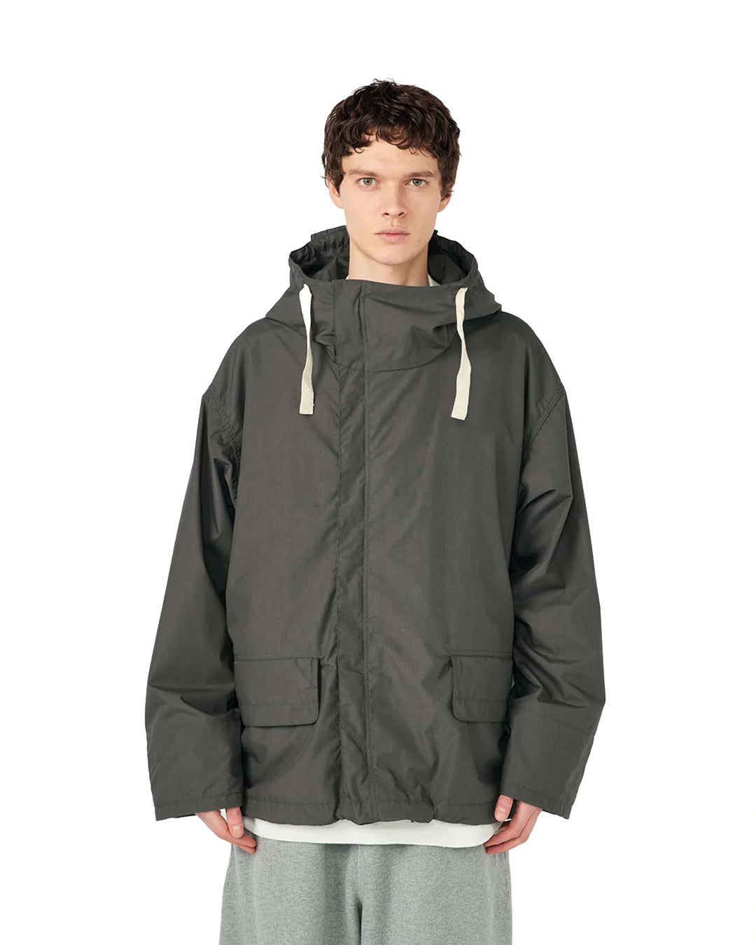 Charcoal Hooded Deck Jacket