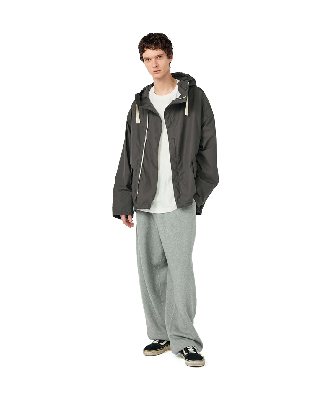 Charcoal Hooded Deck Jacket
