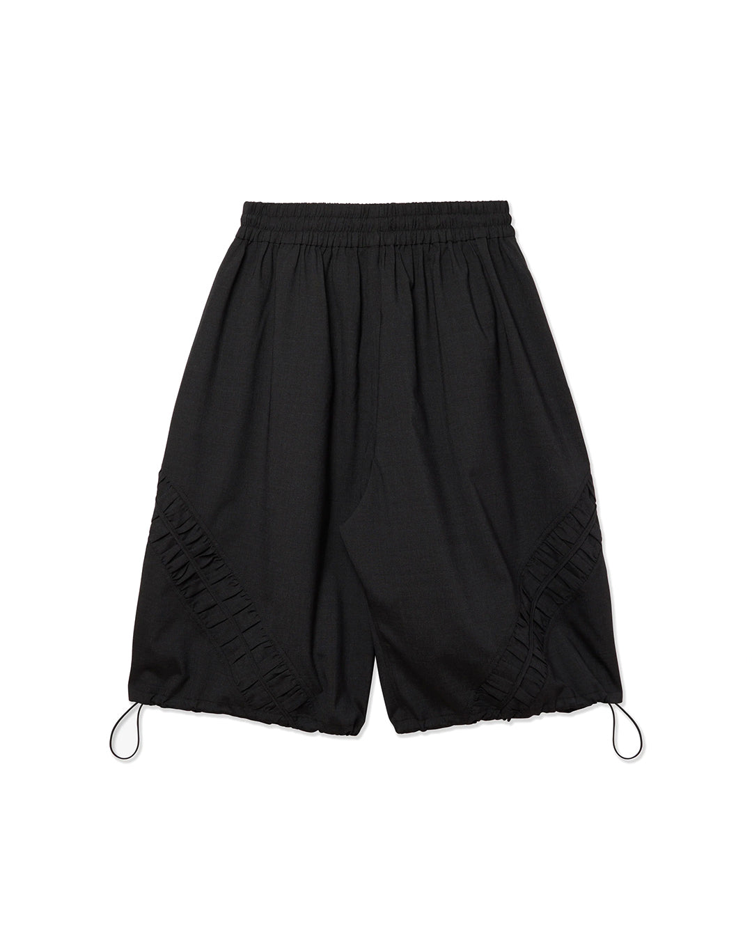 Charcoal Tropical Wool Long Fossil Short