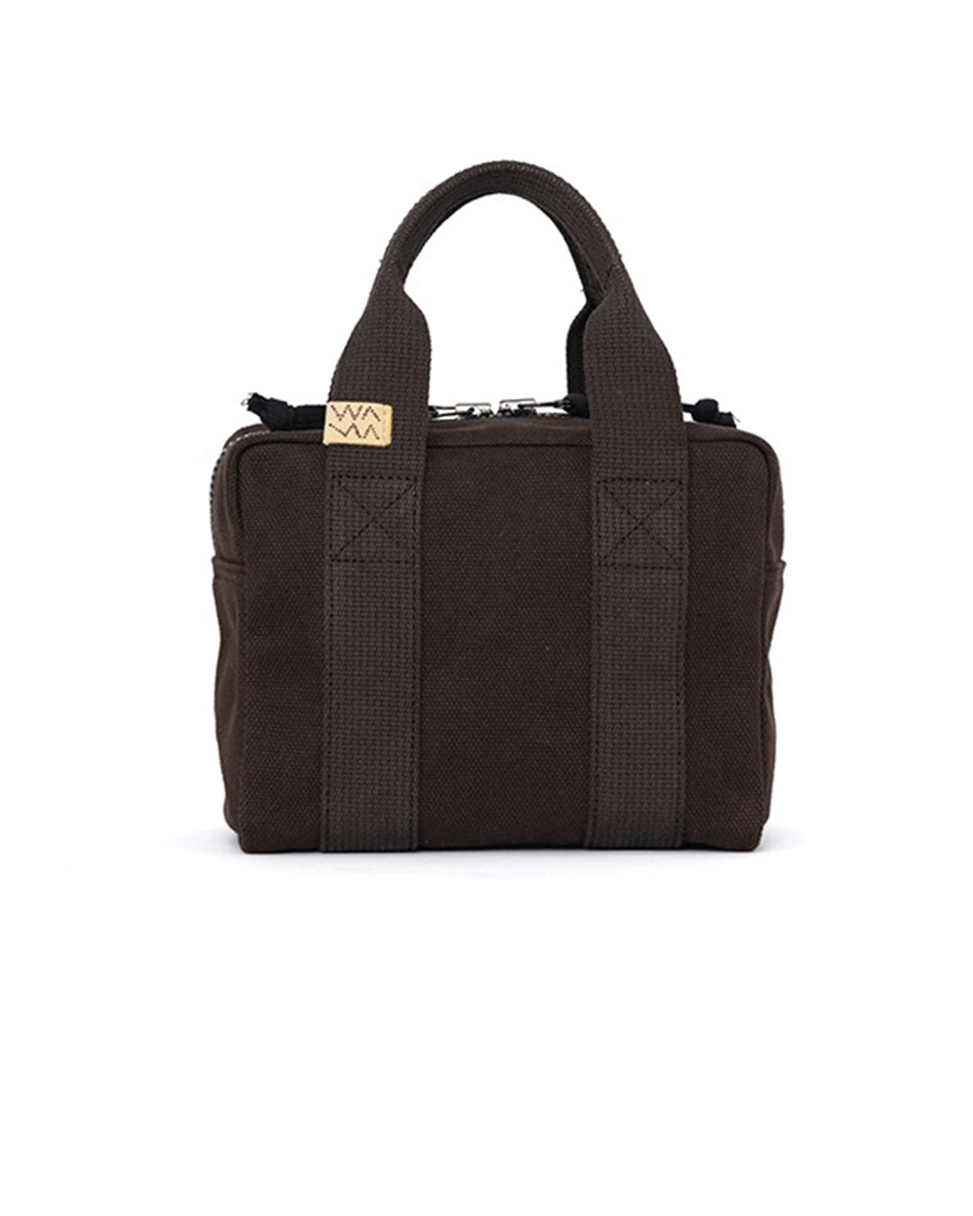 Charcoal Cotton Canvas Small Plura Bag