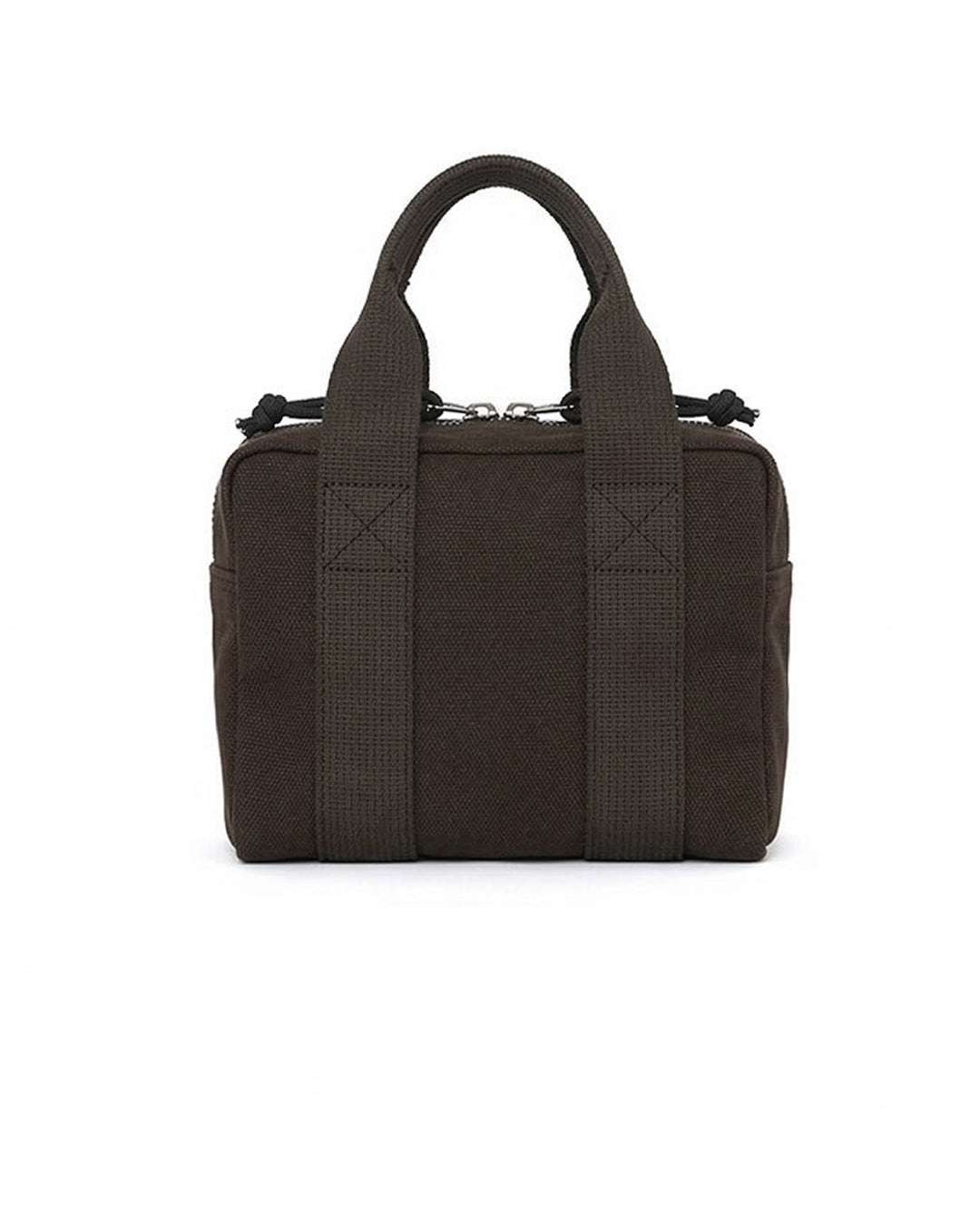 Charcoal Cotton Canvas Small Plura Bag