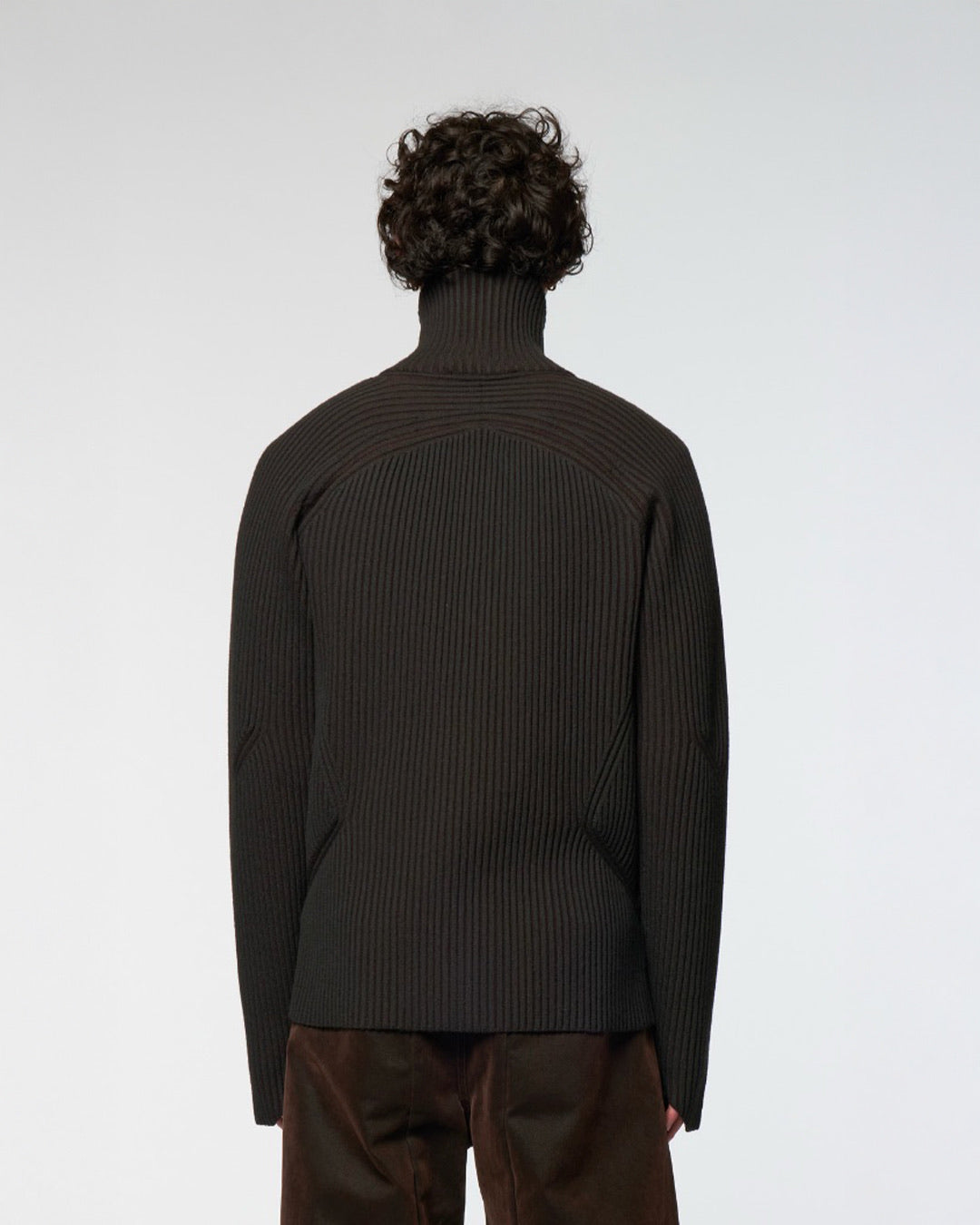 Dark Grey/Dark Brown Articulated Drivers Knit Sweater