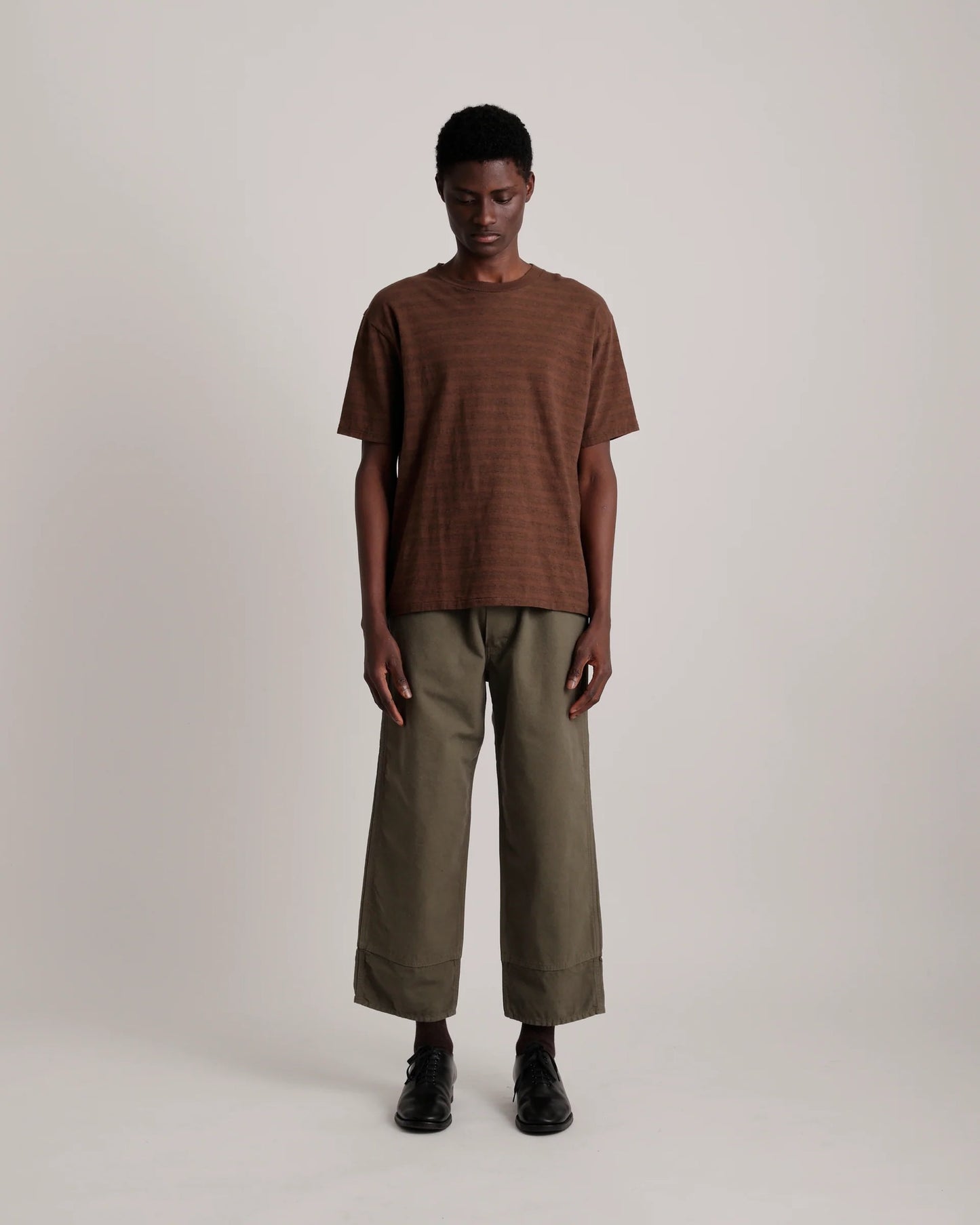 Brown Lot.617 Border Tee Shirt