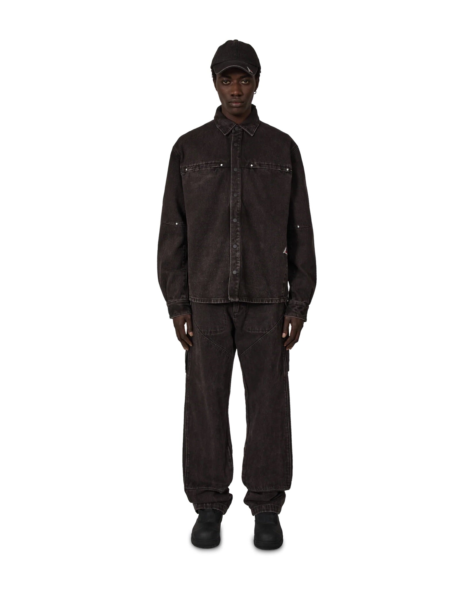 Dark Brown Lona Denim Shirt