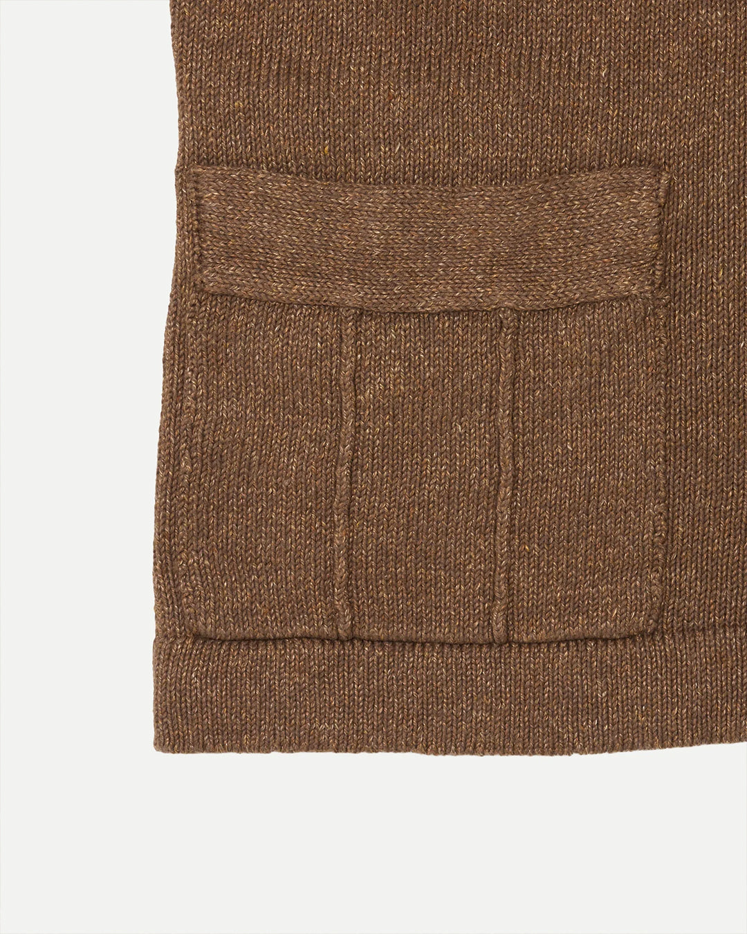 Dark Brown Lot.530 Zip Up Cardigan