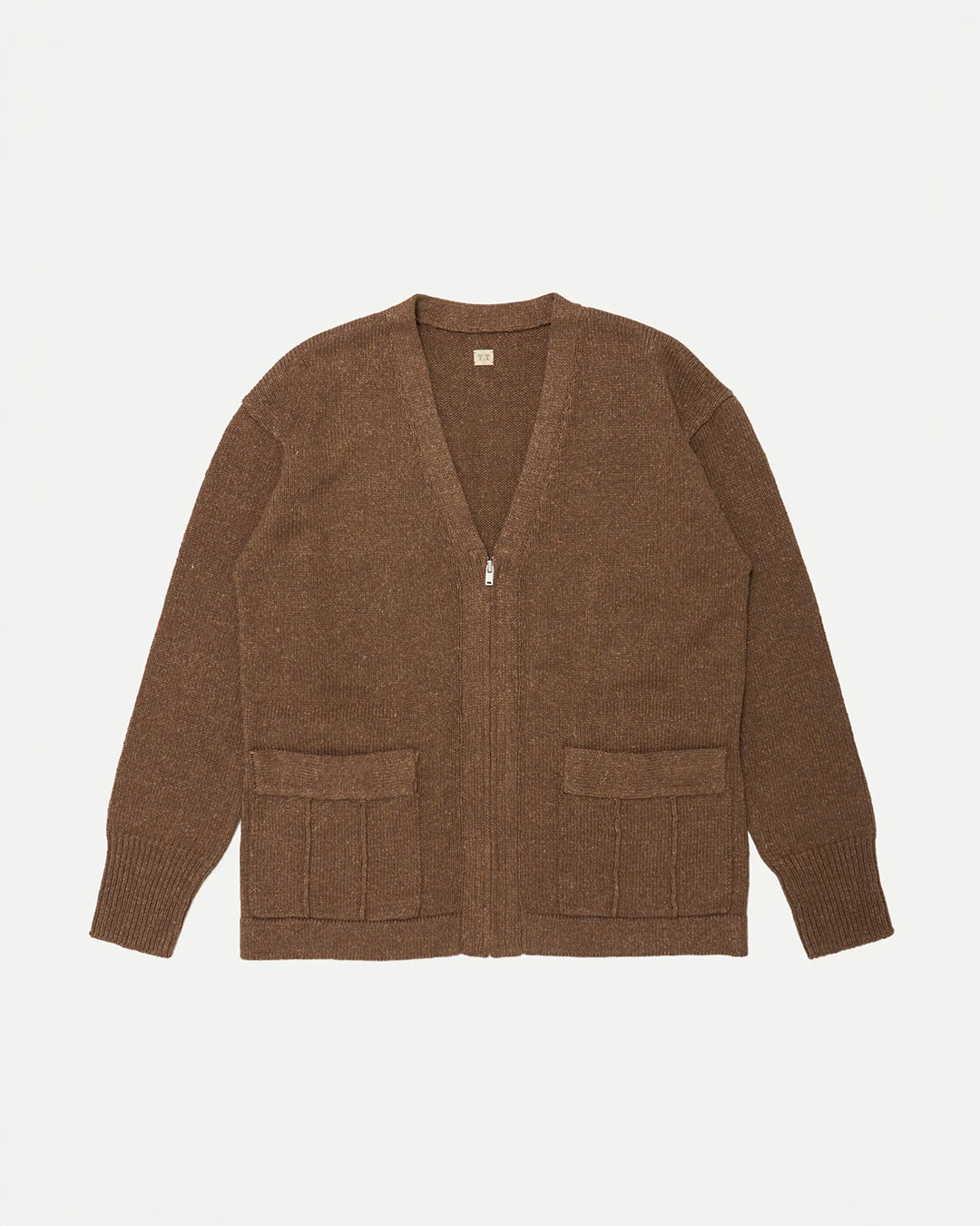Dark Brown Lot.530 Zip Up Cardigan
