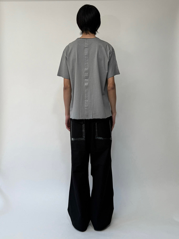 Earth Gray Taped Dyed T-Shirt