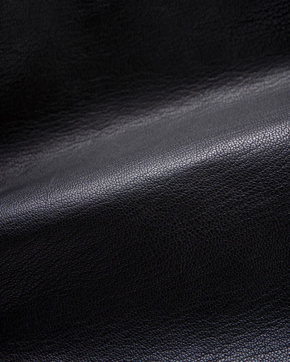 Black CCU Leather "KINCHAKU" Bag