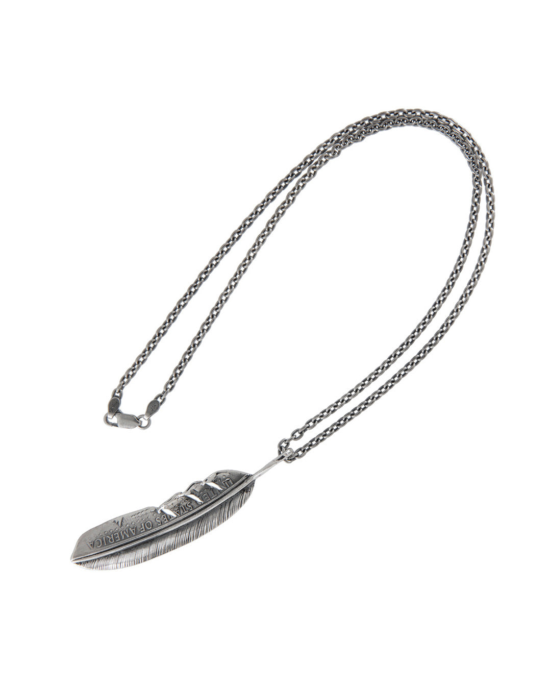 50¢ Half Feather Pendant Necklace