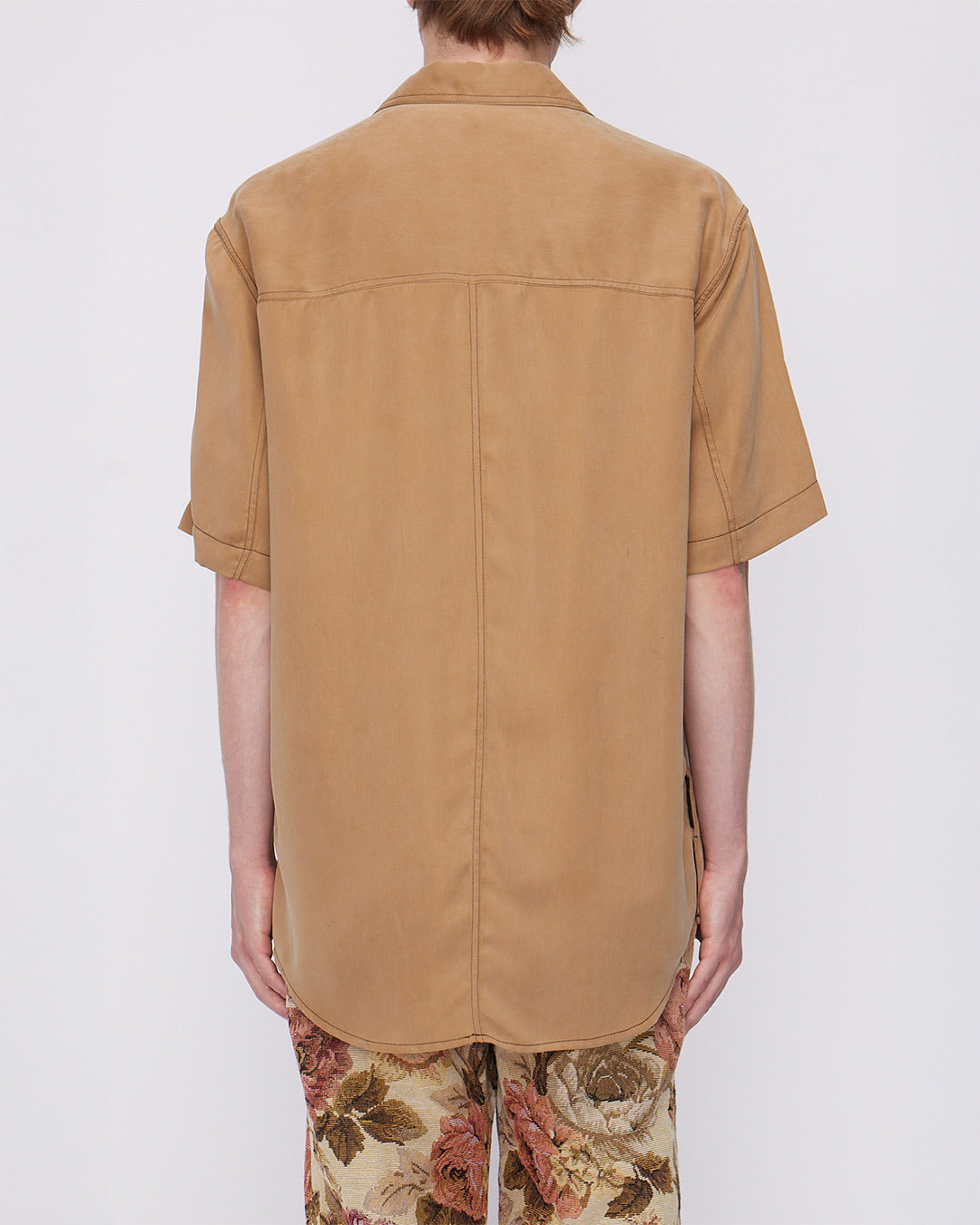 Camel S/S Oversized Shirt