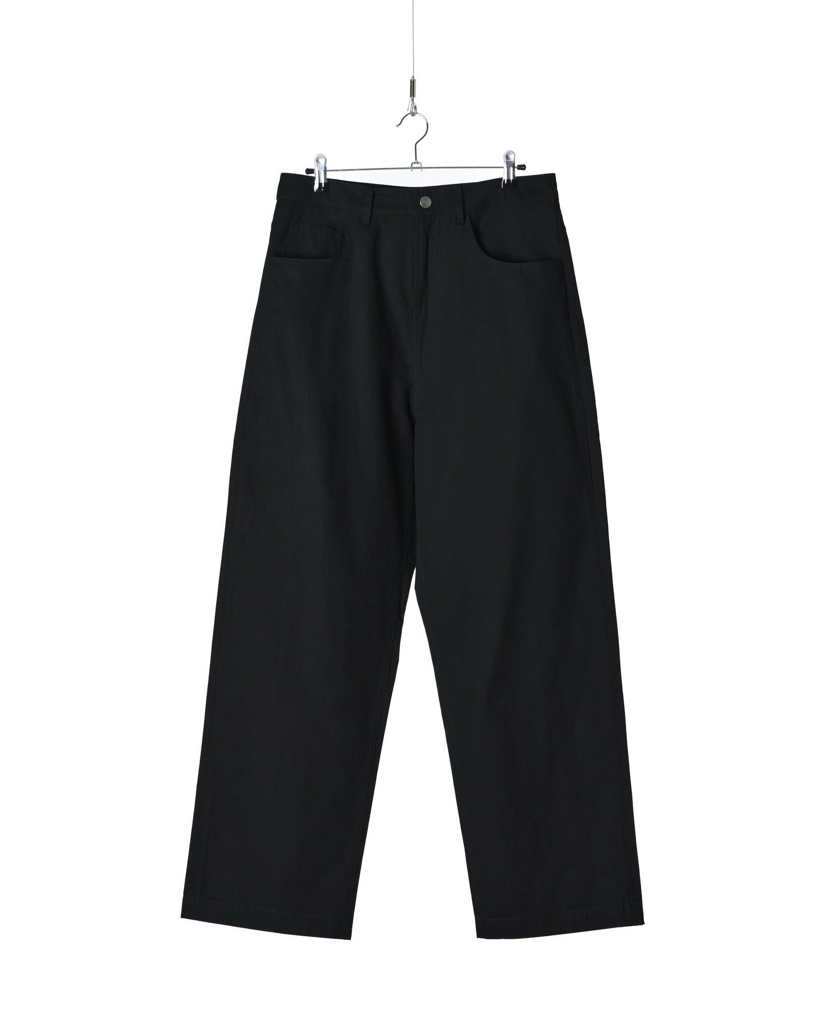 Black All Weather 5 Pocket Wide Leg Pants