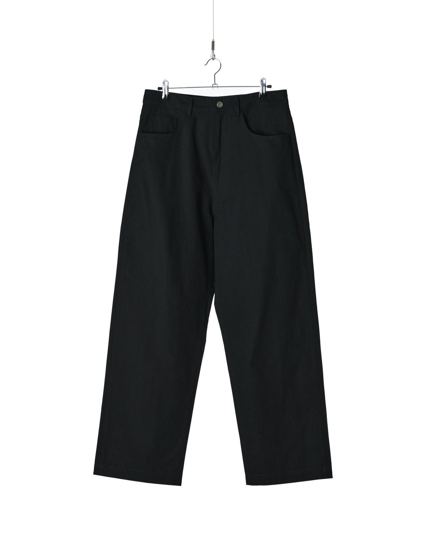 Black All Weather 5 Pocket Wide Leg Pants