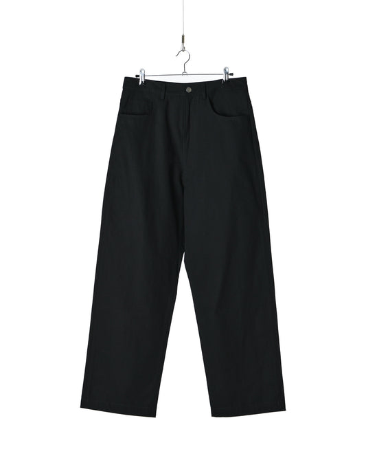 Black All Weather 5 Pocket Wide Leg Pants