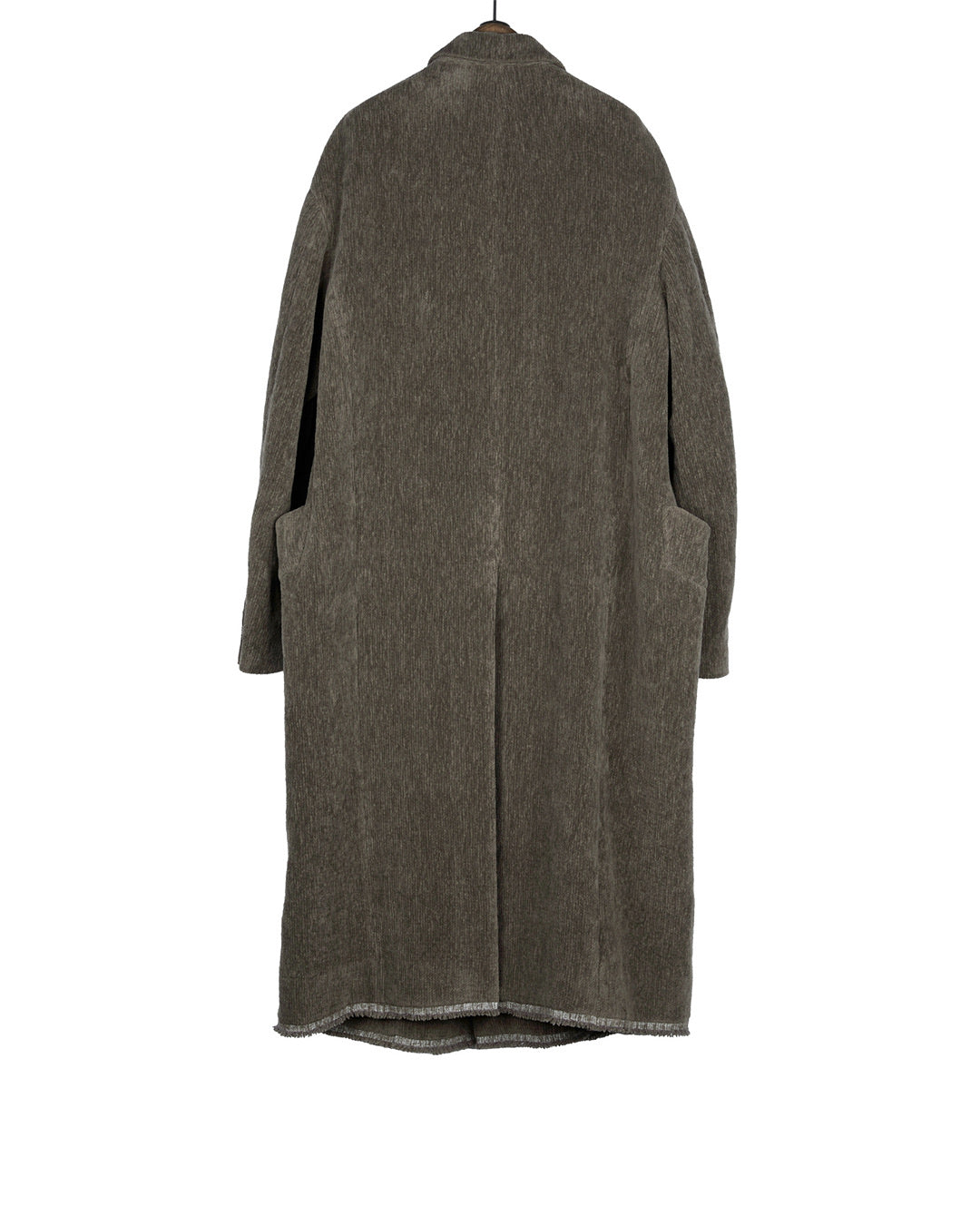 Chenille Cloth Double-Breasted Long Coat