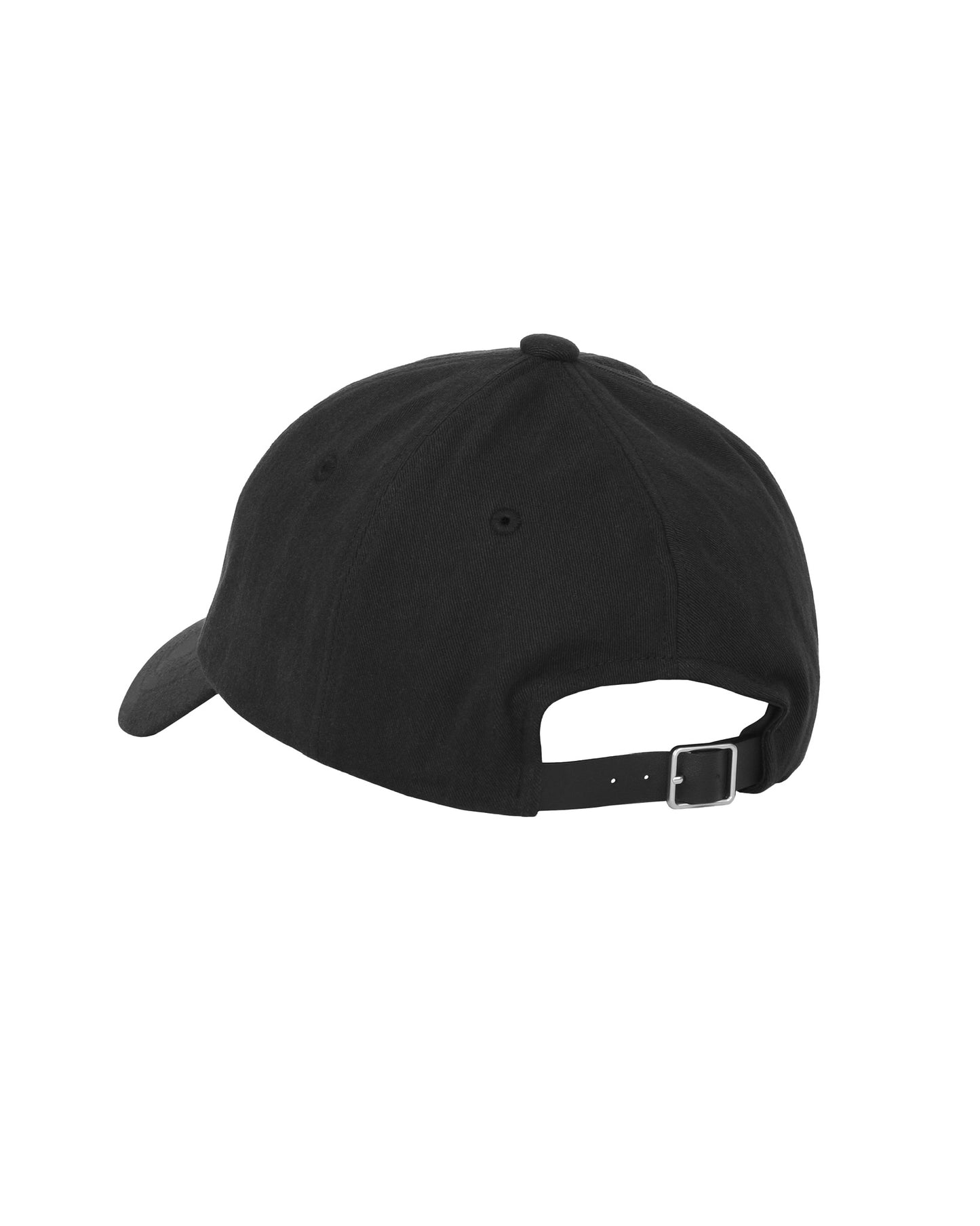 Black Cotton 6 Panel Cap
