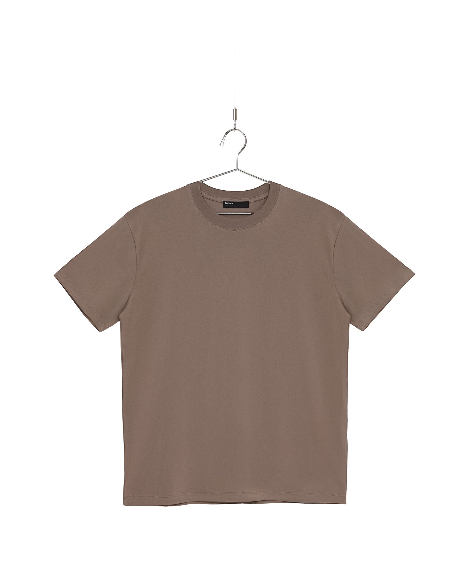 Mocha Silket Finished Cotton Everyday T-Shirt