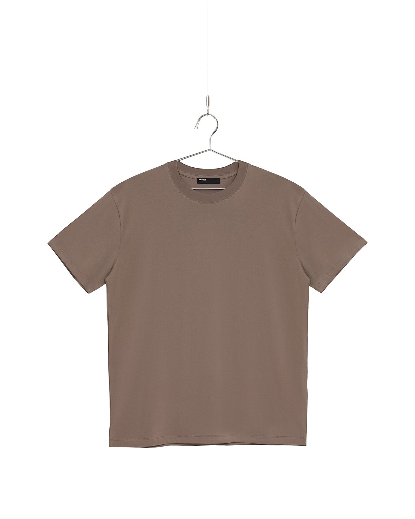 Mocha Silket Finished Cotton Everyday T-Shirt