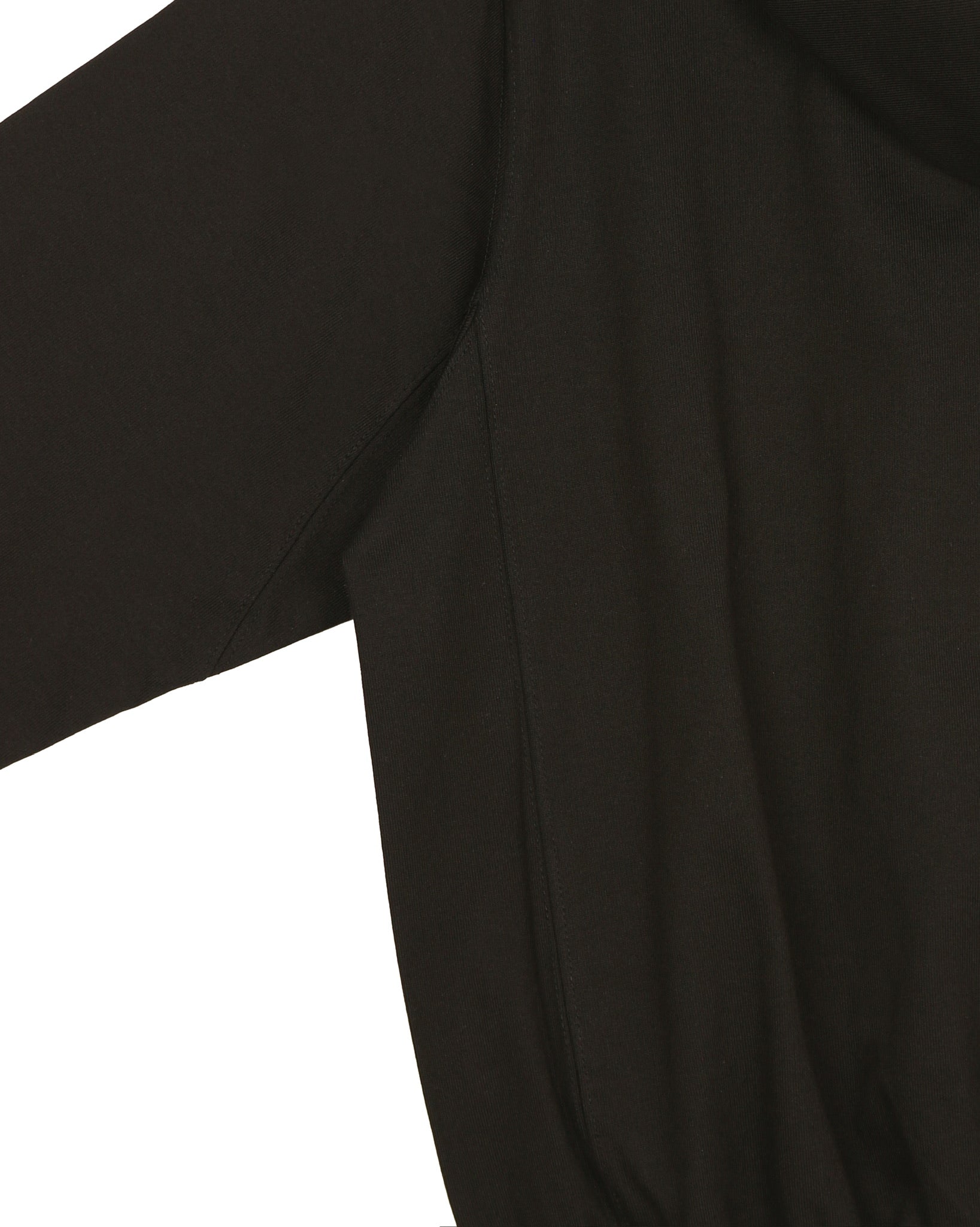 Black Two-Way Zip-Up Short Hoodie