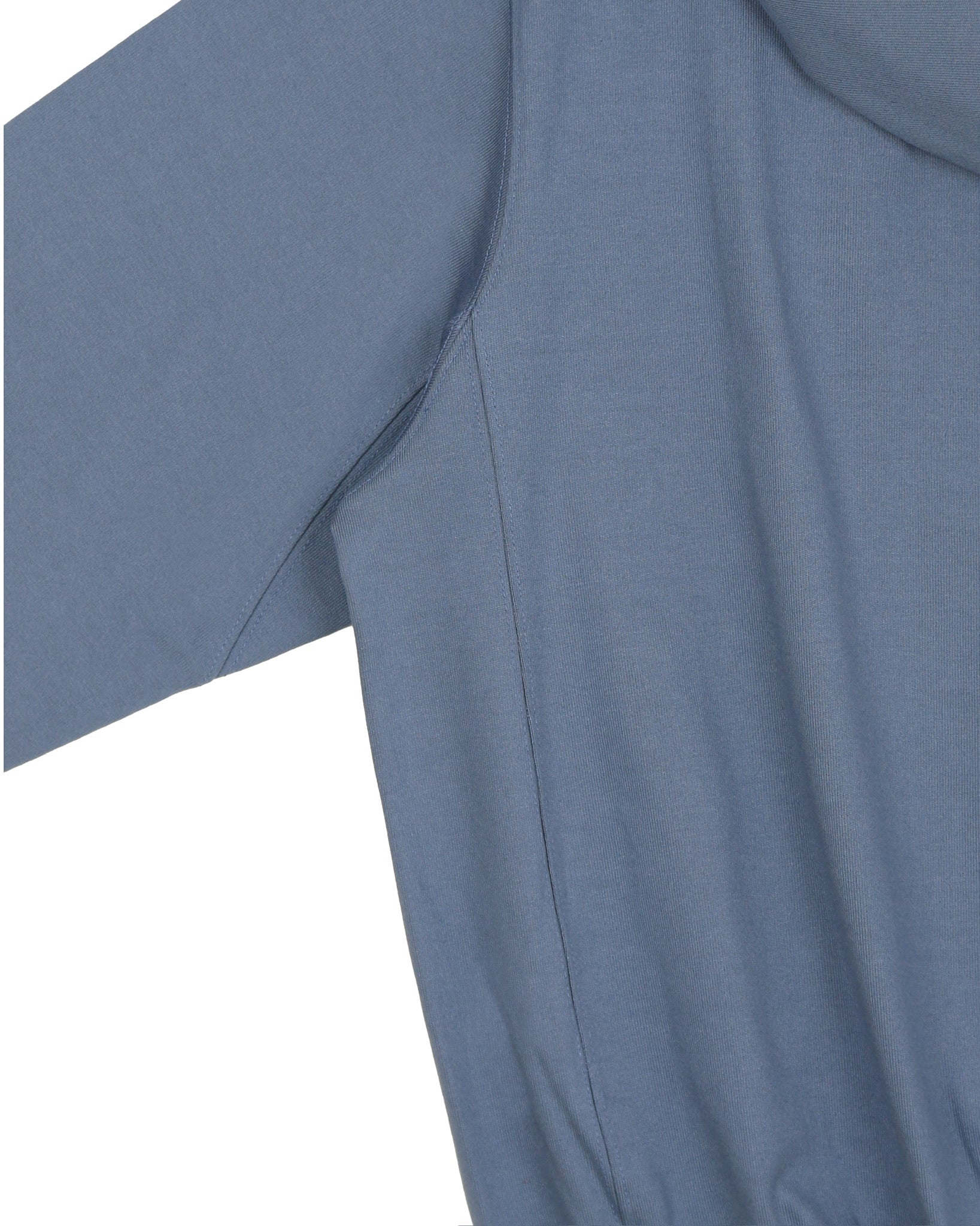 Turquoise Blue Two-Way Zip-Up Short Hoodie