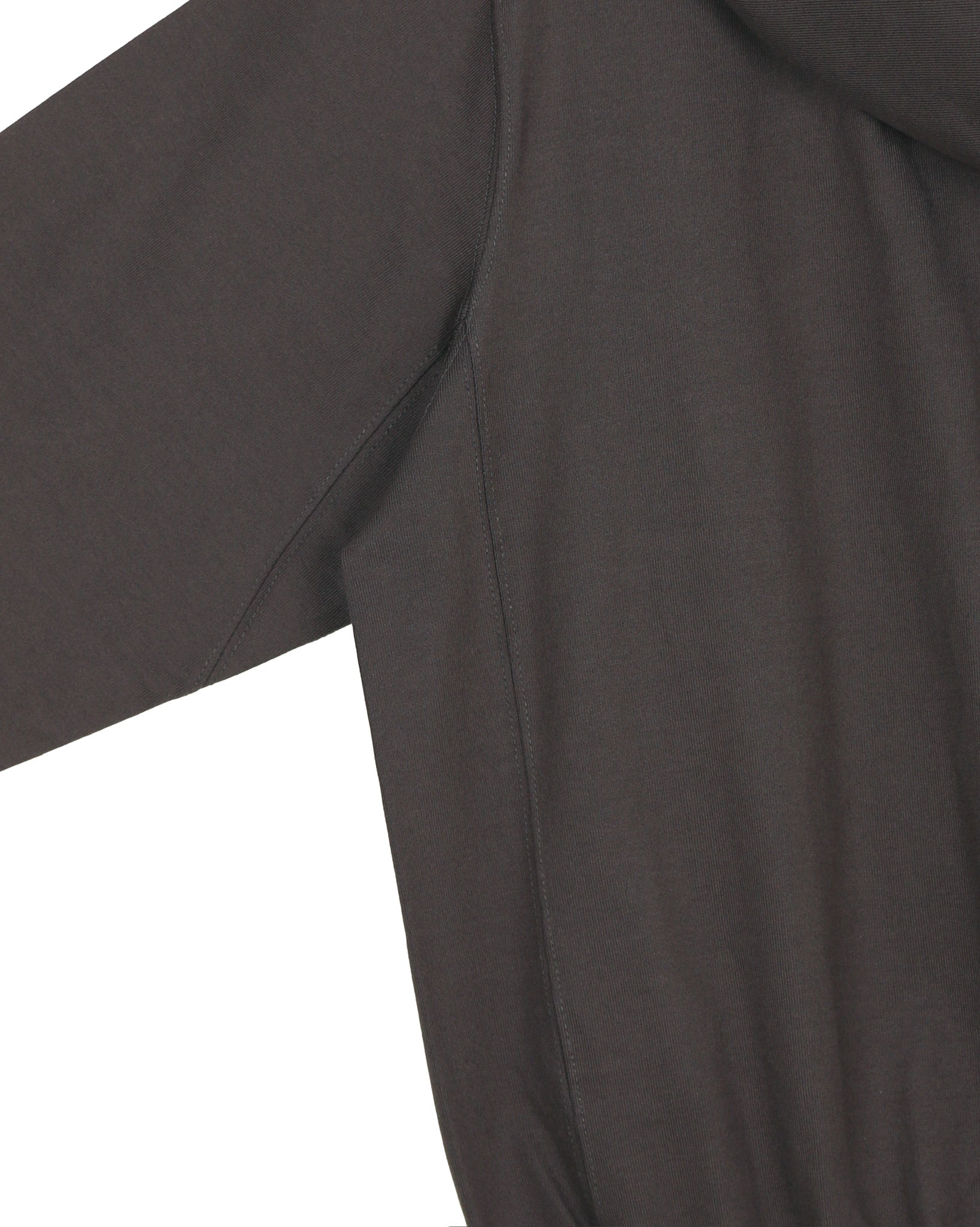 Charcoal Two-Way Zip-Up Short Hoodie