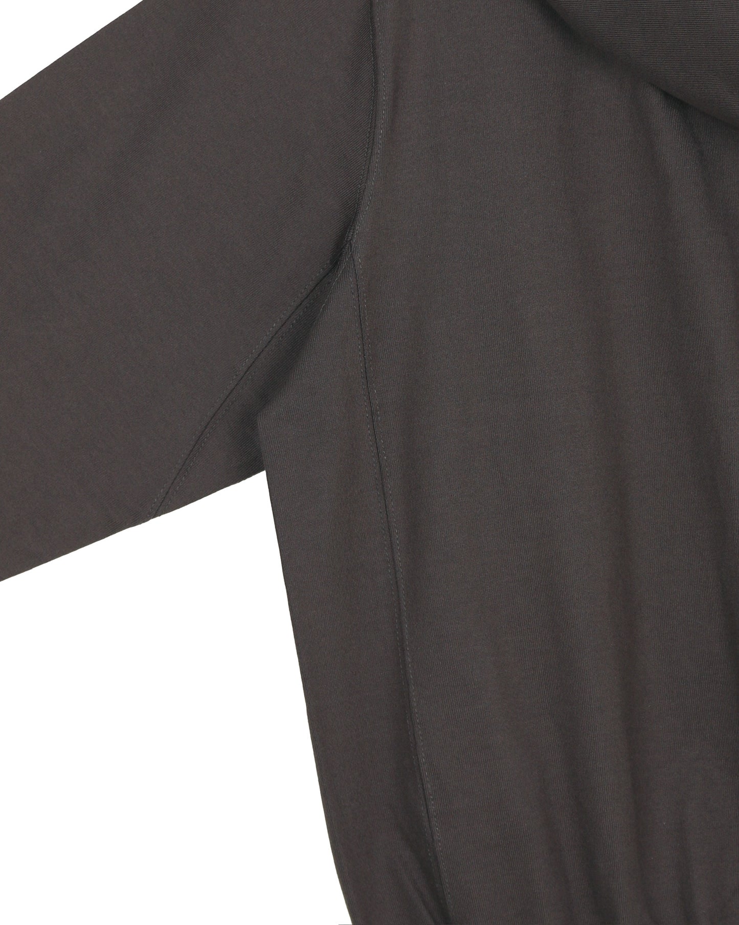 Charcoal Two-Way Zip-Up Short Hoodie