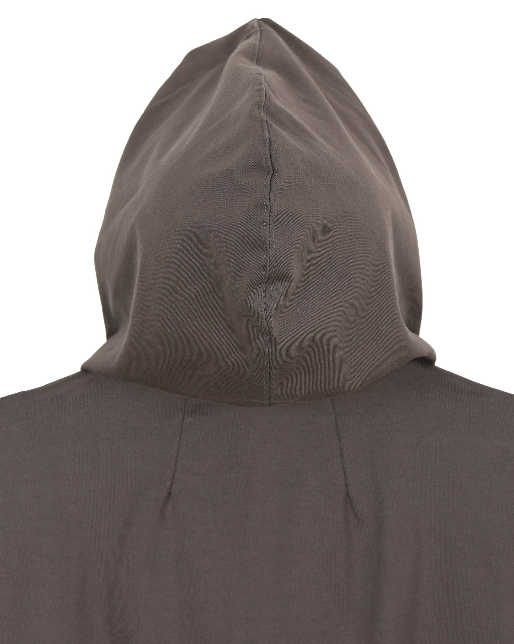 Charcoal Two-Way Zip-Up Short Hoodie