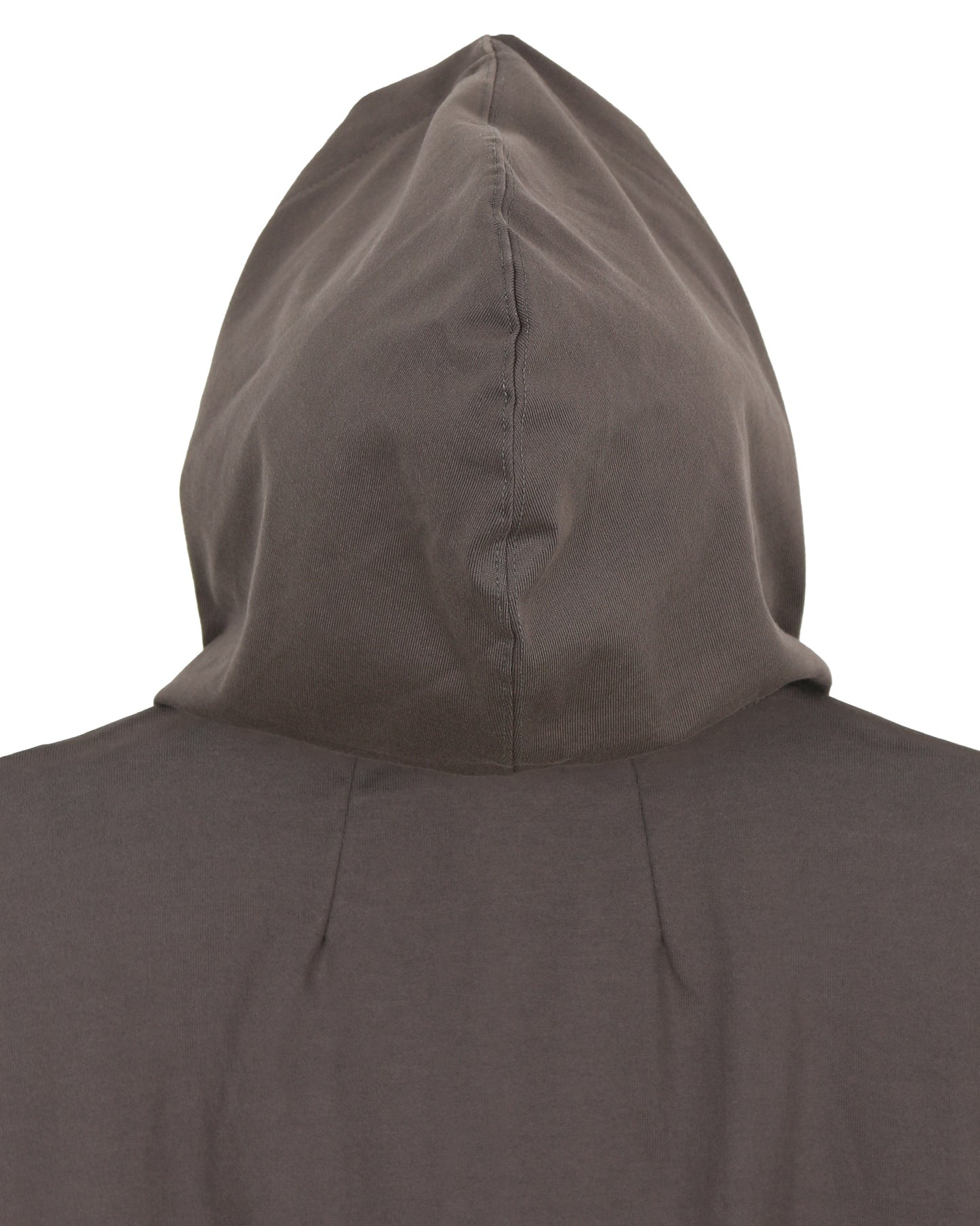 Charcoal Two-Way Zip-Up Short Hoodie